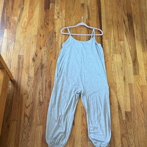 Gray Sleeveless Jumpsuit Large
